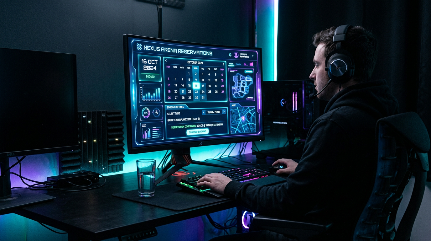 Sistema de reservas online de NexoGaming Gaming Center Buenos Aires